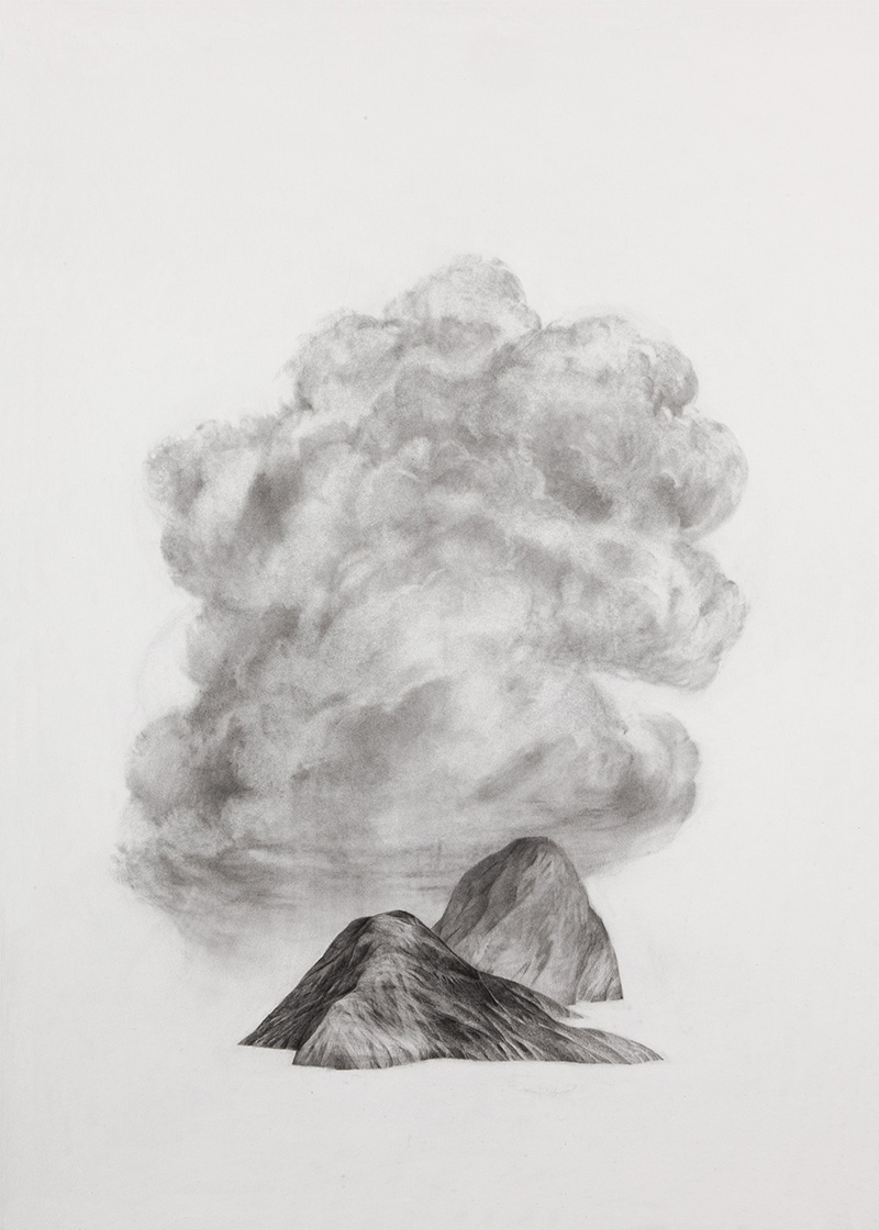 insel, Sara Welponer pencil drawing, monochrome drawing, graphite drawing