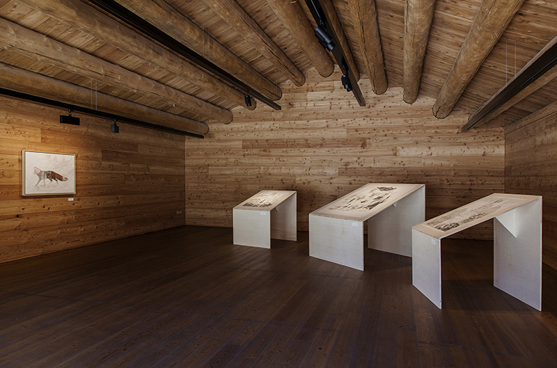 exhibition view "nachtgarten" Tublà da Nives, 2015 Sara Welponer