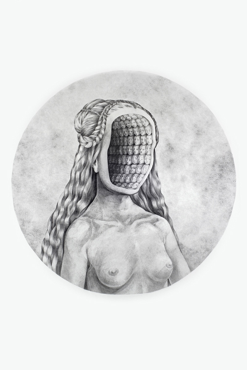 vortex, Sara Welponer pencil drawing, surreal