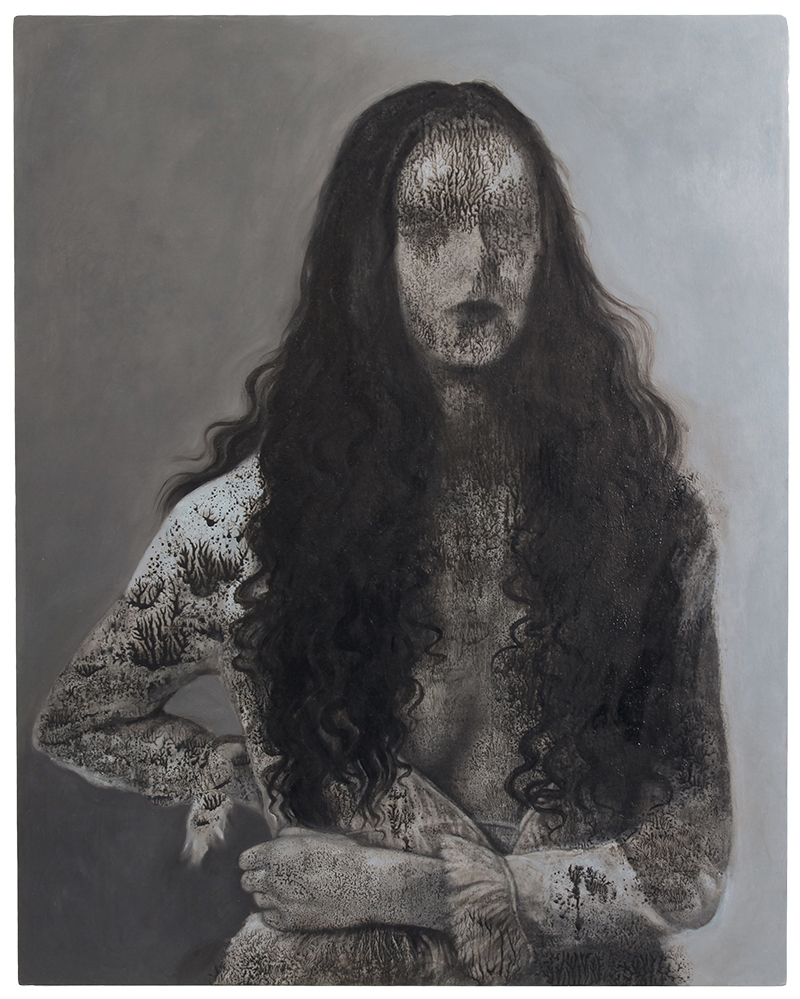 allerleirauh, Sara Welponer oil painting on wood, mustererkennung, asian curator, BOOOOOOOM!