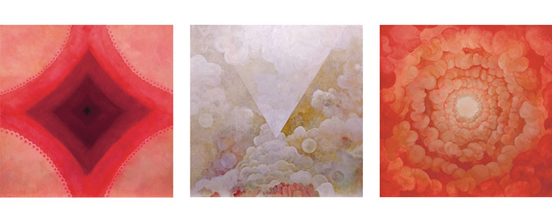 voyage, Sara Welponer oil painting on wood, nachtgarten, tublà da nives